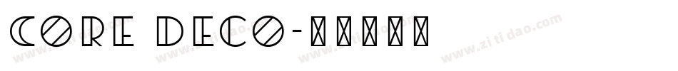 Core Deco字体转换